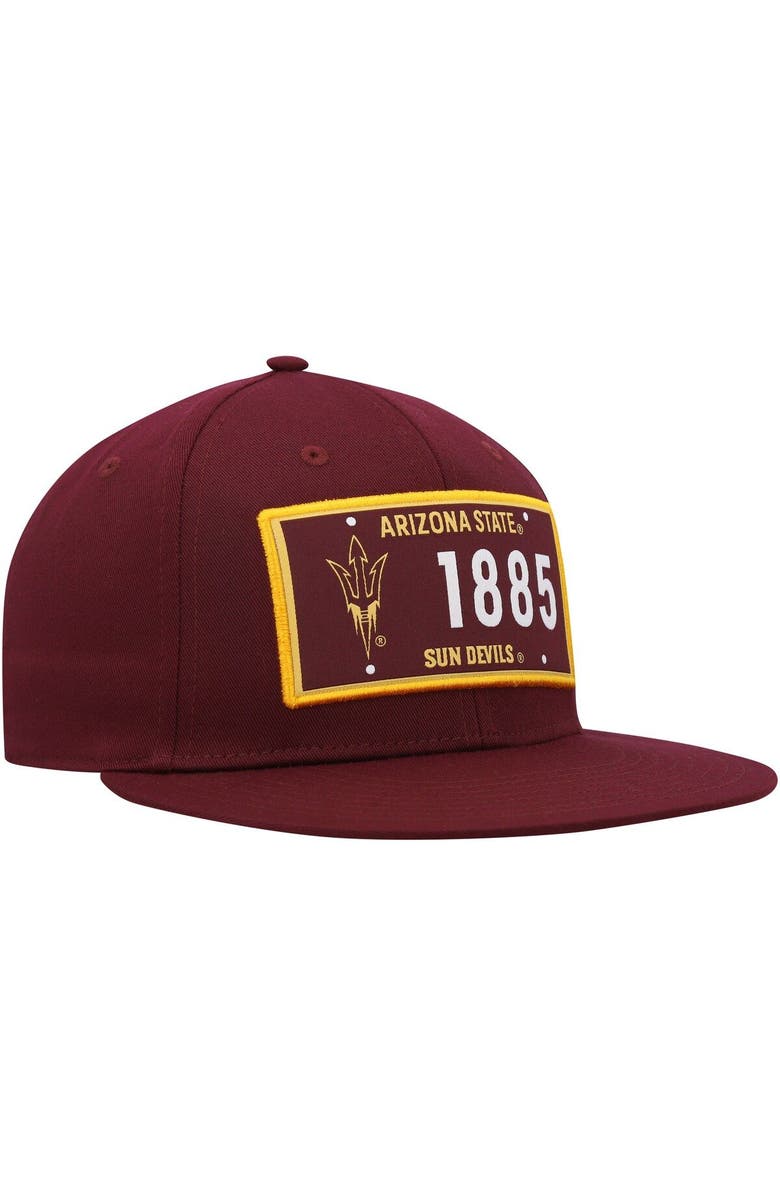 adidas Men's adidas Maroon Arizona State Sun Devils Established Snapback Hat, Alternate, color, Maroon