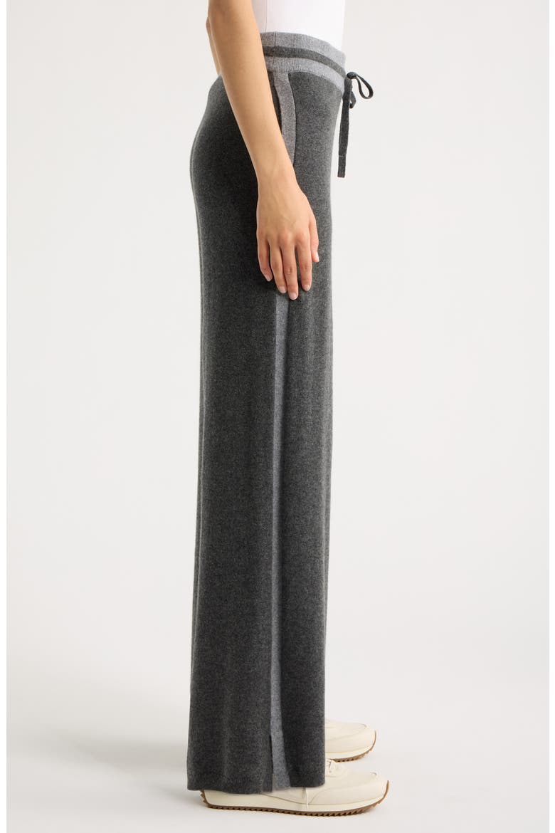 Nyla Cashmere Wide Leg Pants, Alternate, color, CHARCOAL