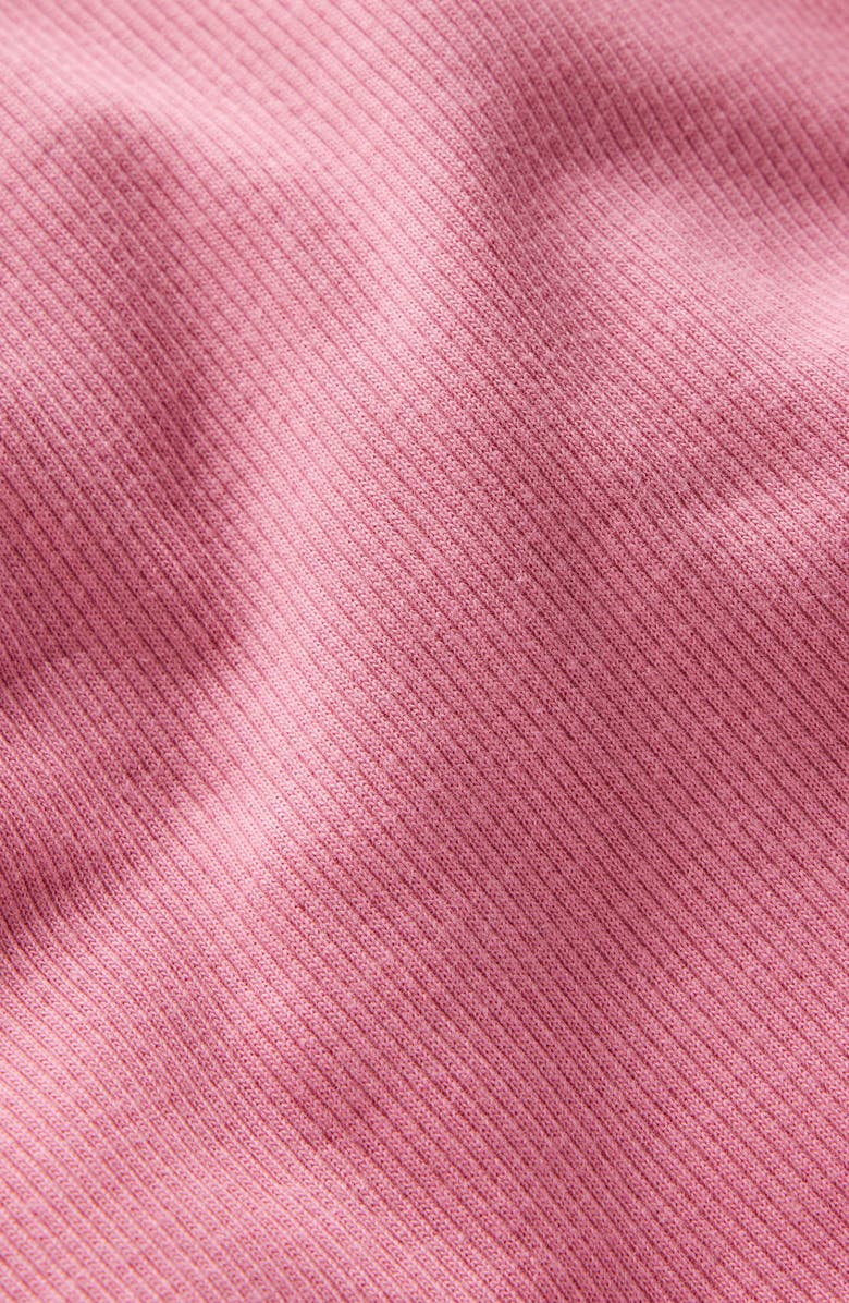 Mini Boden Kids' Rib Turtleneck Shirt, Alternate, color, Pink Haze