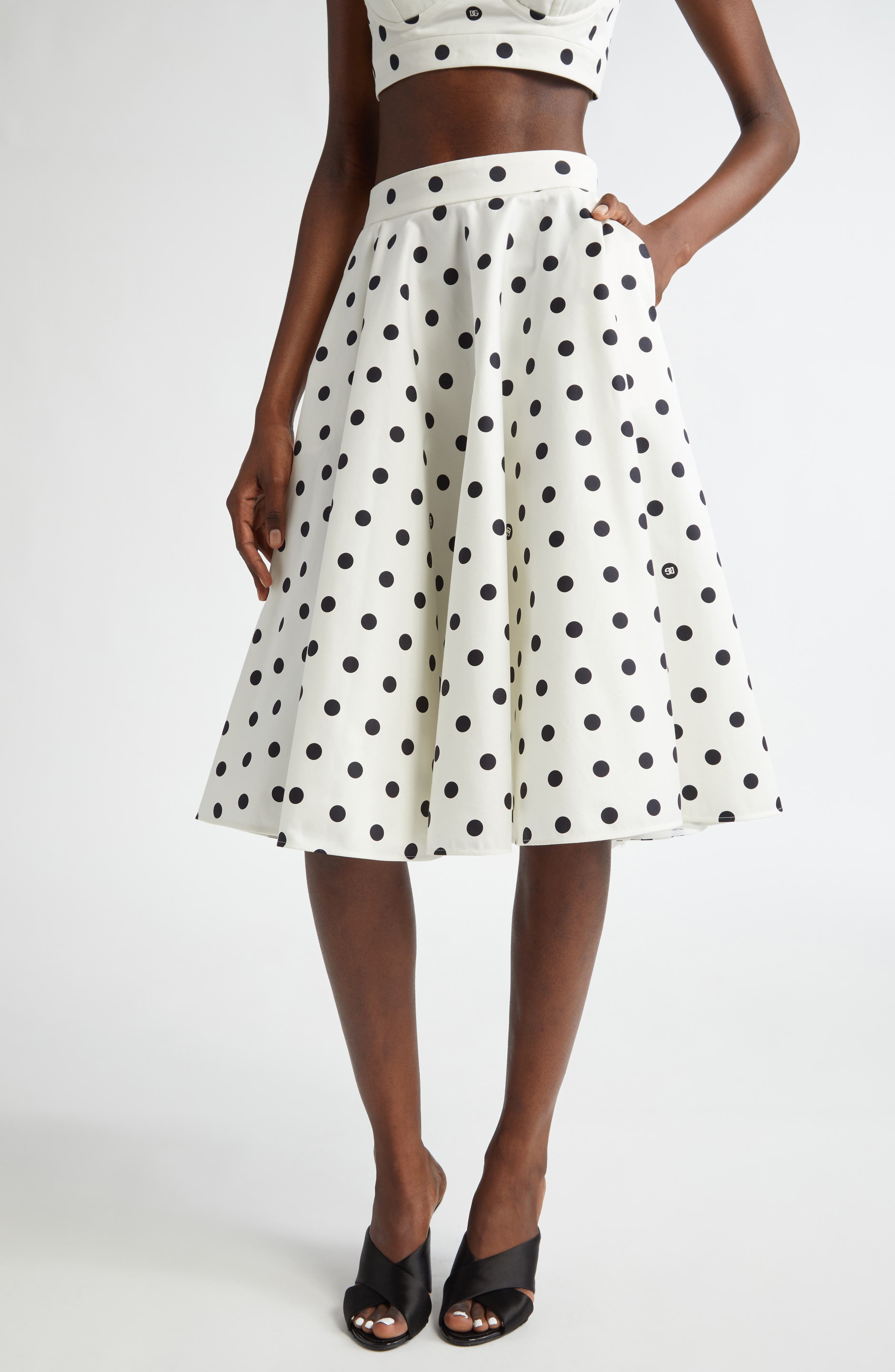 DG Logo Polka Dot Skirt (Women) | Nordstrom