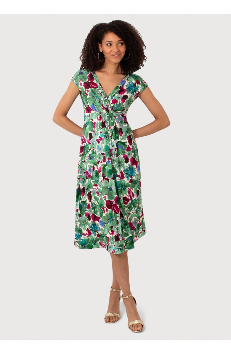 Alie Street London Sara Midi Dress, Main, color, Paradise Green