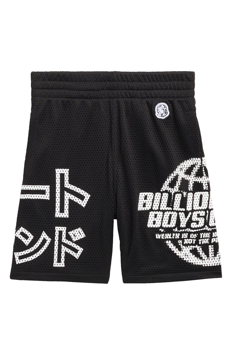 Billionaire Boys Club Kids' Flight Mesh Shorts, Main, color, Black