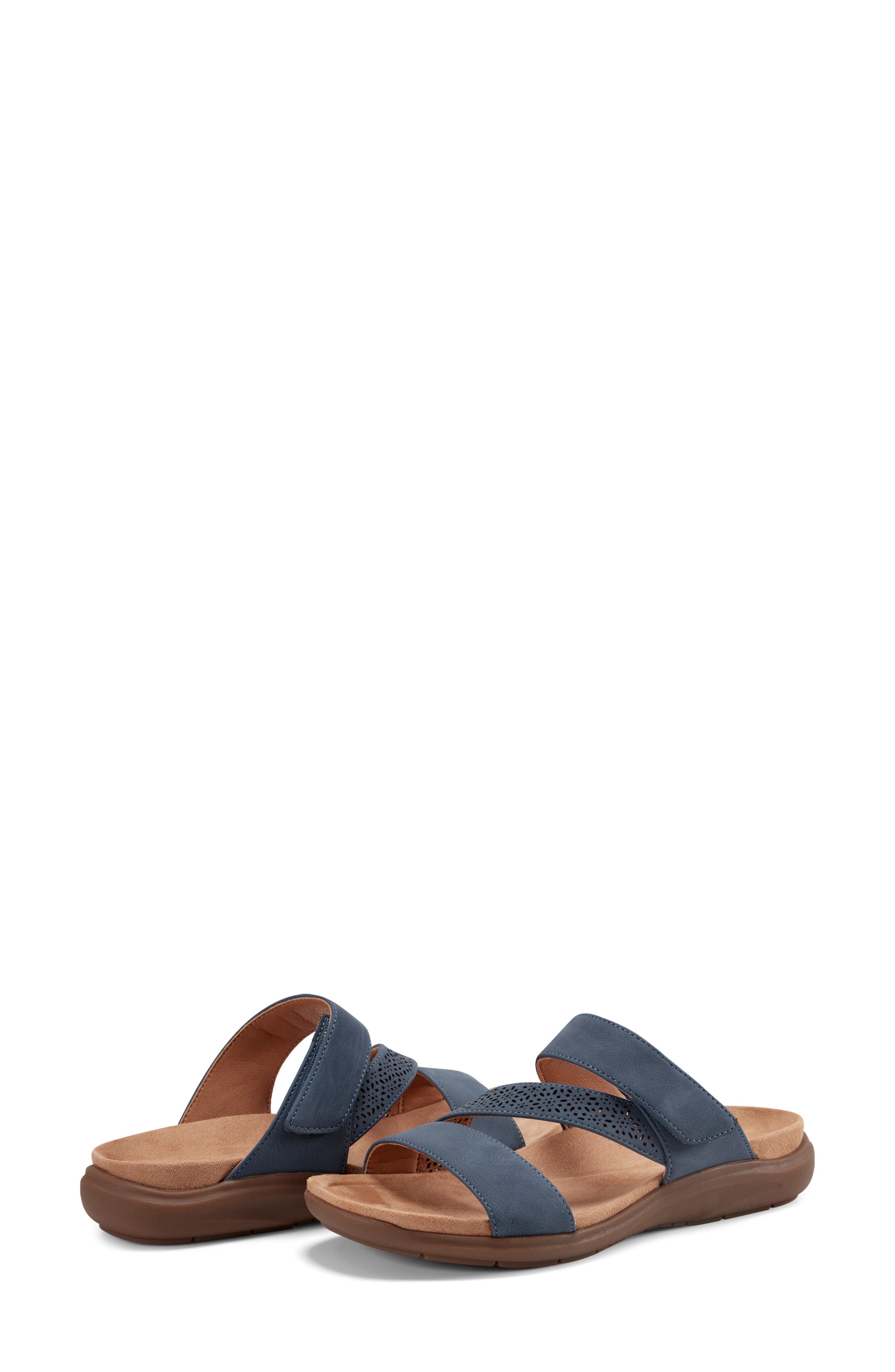 Easy Spirit West Slide Sandal, Alternate, color, Medium Blue