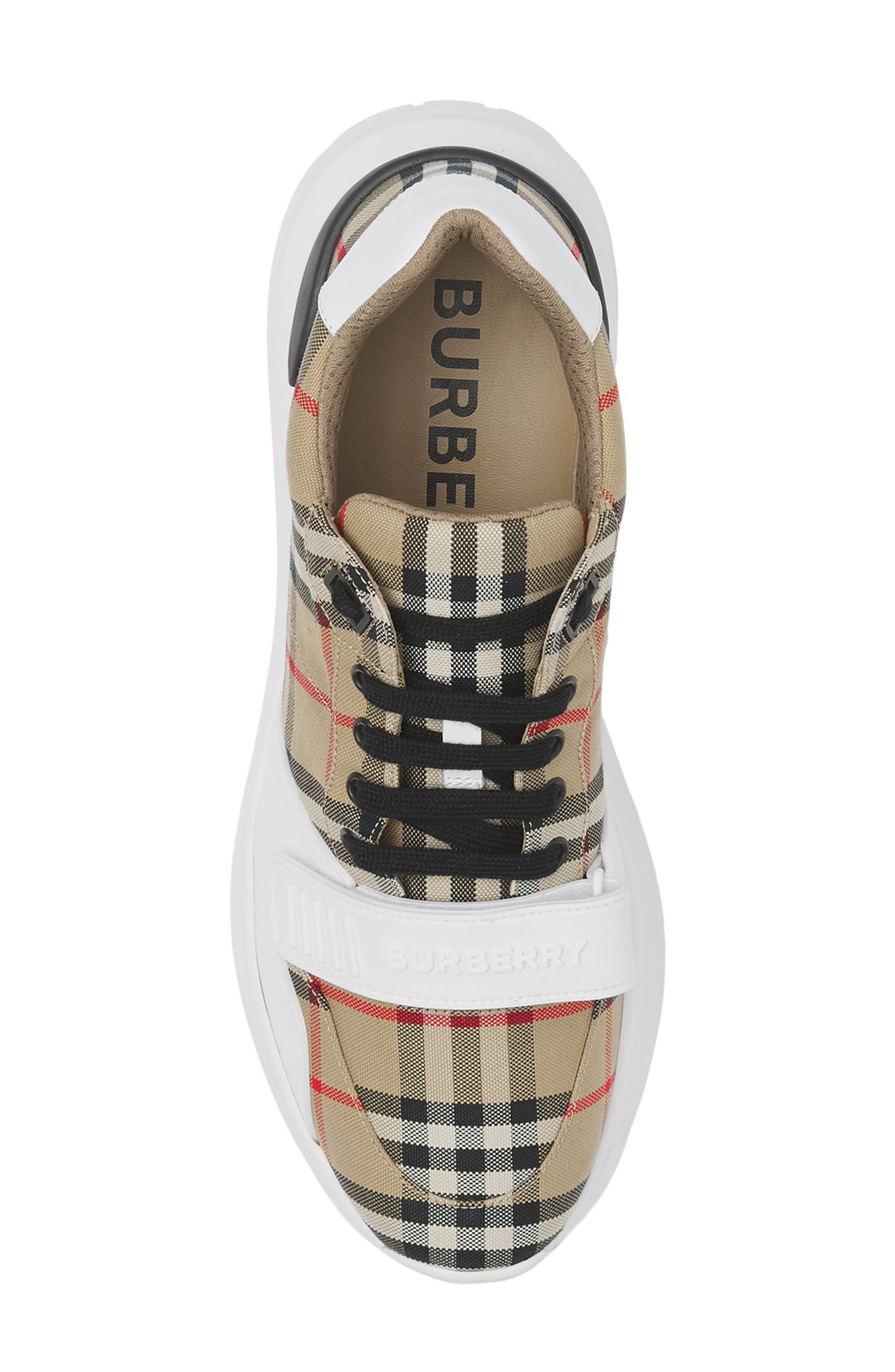 Burberry New Regis Check Sneaker, Alternate, color, Archive Beige Ip Chk