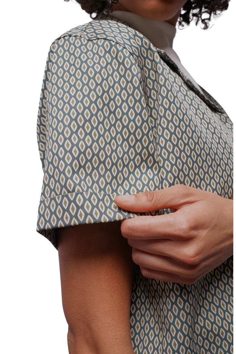 The Everyday Camp Button Up, Alternate, color, DIAMONDS FOREST