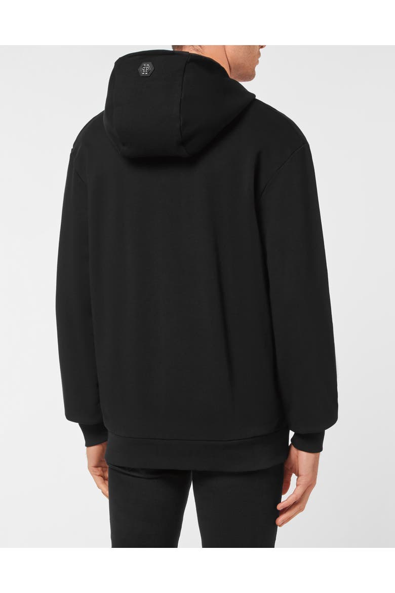 Hooded Sweatshirt Skull Men, Alternate, color, black
