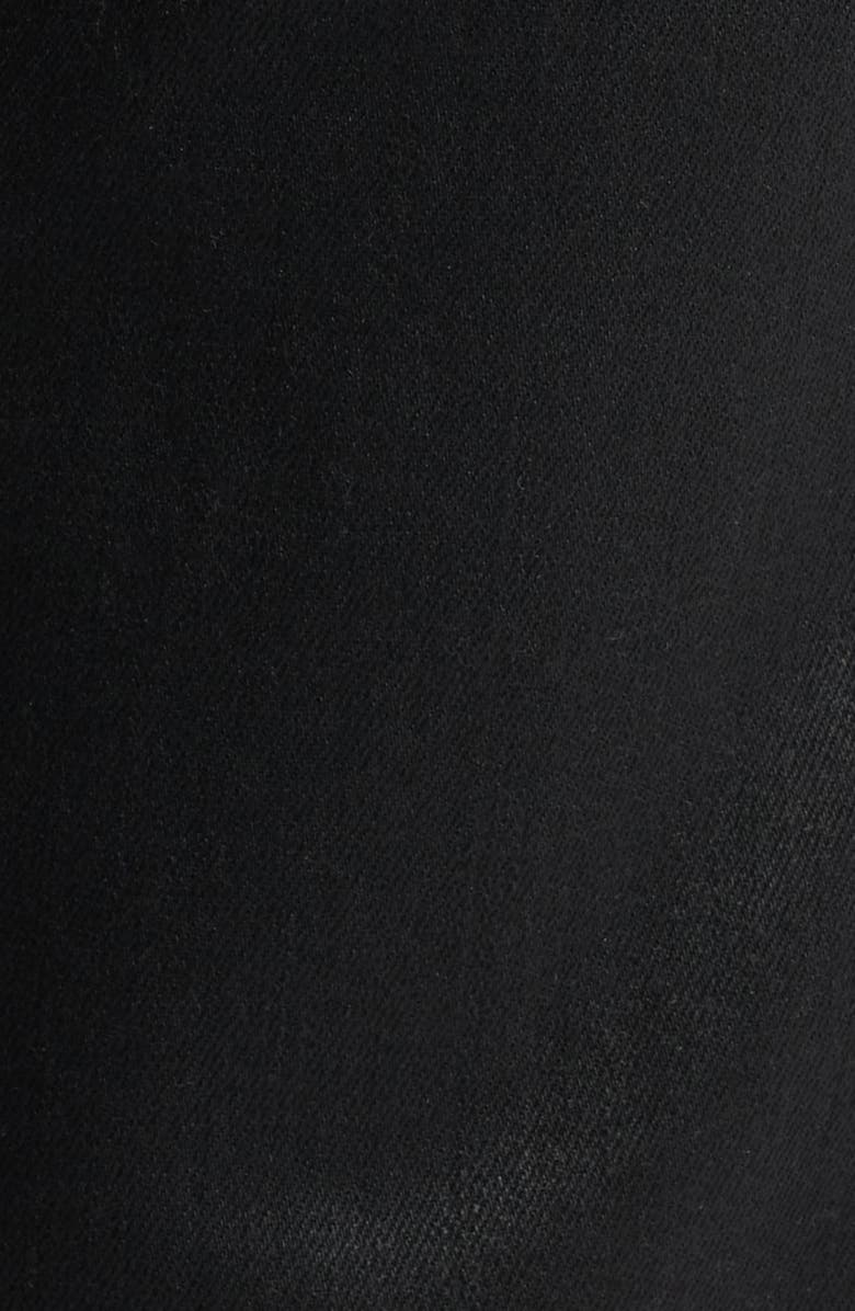 FRAME Le Sleek Straight Leg Coated Jeans, Alternate, color, Noir Coated