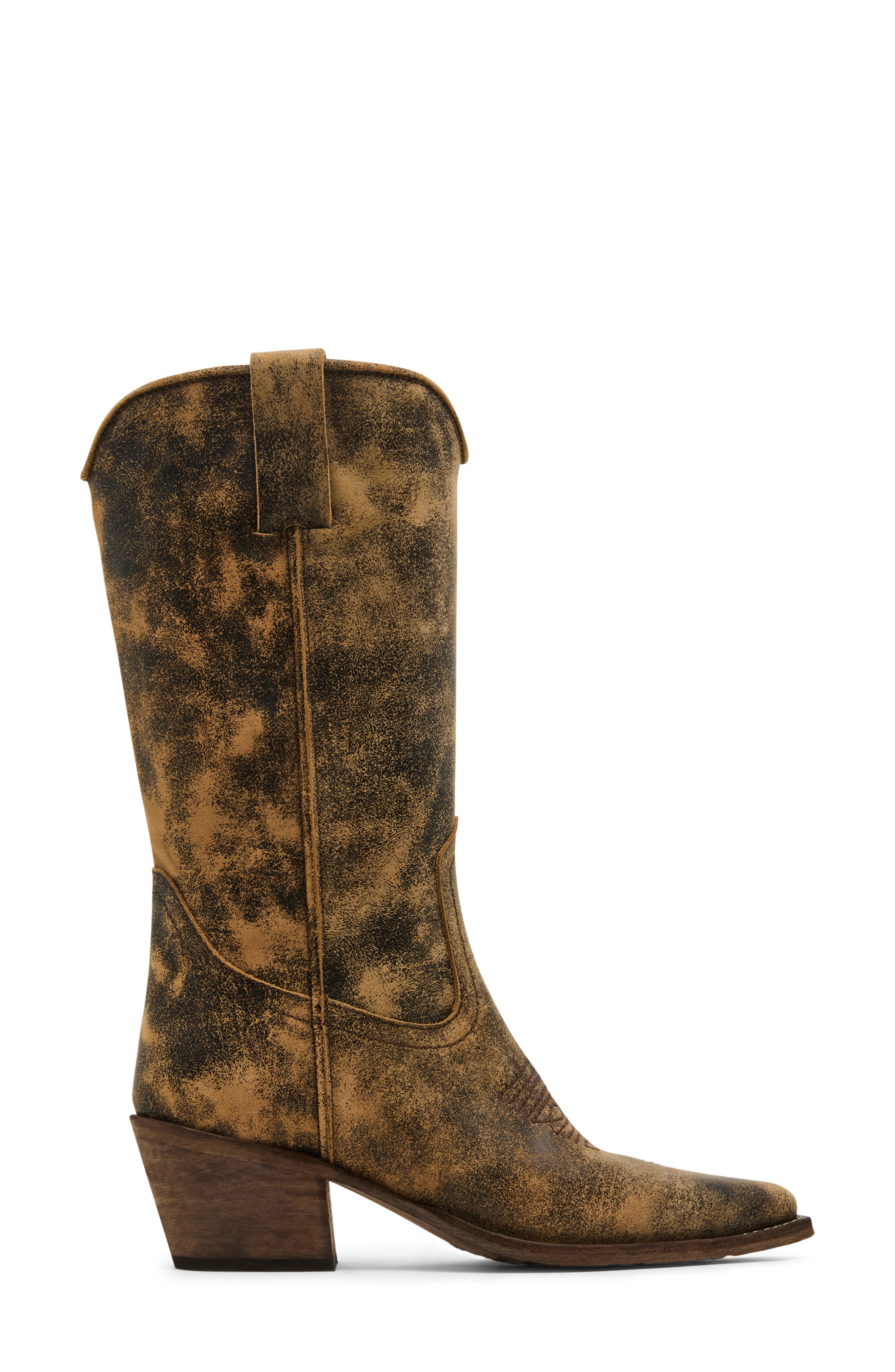 Steve Madden Albany Western Boot, Alternate, color, Brn Distre