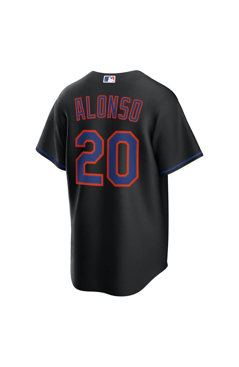 Nike Men's Nike Pete Alonso Black New York Mets Alternate Replica Jersey, Alternate, color,