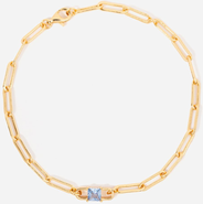 Little Sky Stone Birthstone Paperclip Chain Bracelet