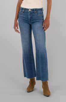 Kelsey Raw Hem Kick Flare Jeans