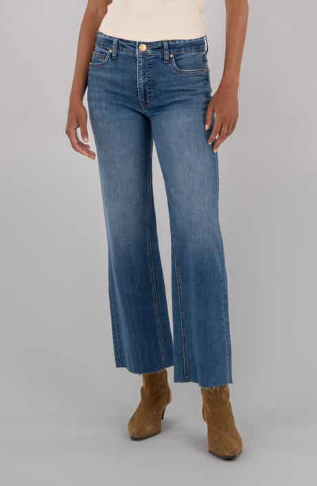 Kelsey Raw Hem Kick Flare Jeans