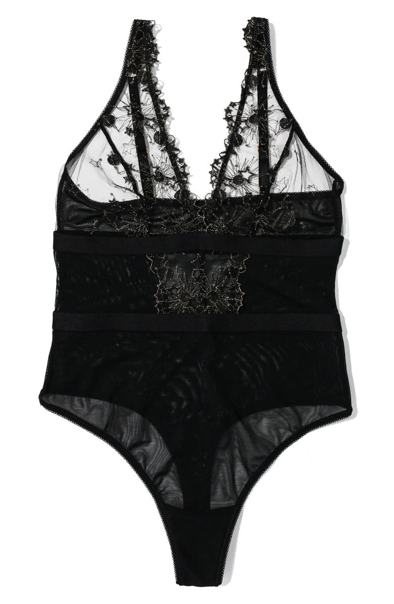 Hanky Panky Writing in Stars Teddy, Alternate, color, Black