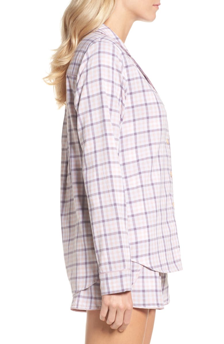 UGG<sup>®</sup> UGG Milo Check Short Pajamas, Alternate, color, 