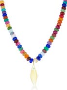MARLYN SCHIFF Nori Bead Fish Pendant Necklace
