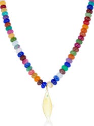 MARLYN SCHIFF Nori Bead Fish Pendant Necklace