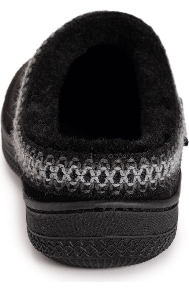 MUK LUKS Jordi Genuine Suede Clog Slipper, Alternate, color, Black