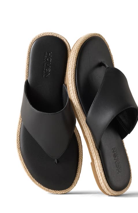 Leather Espadrille Sandals