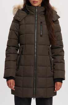 Noize Hannah Faux Fur Trim Hooded Parka