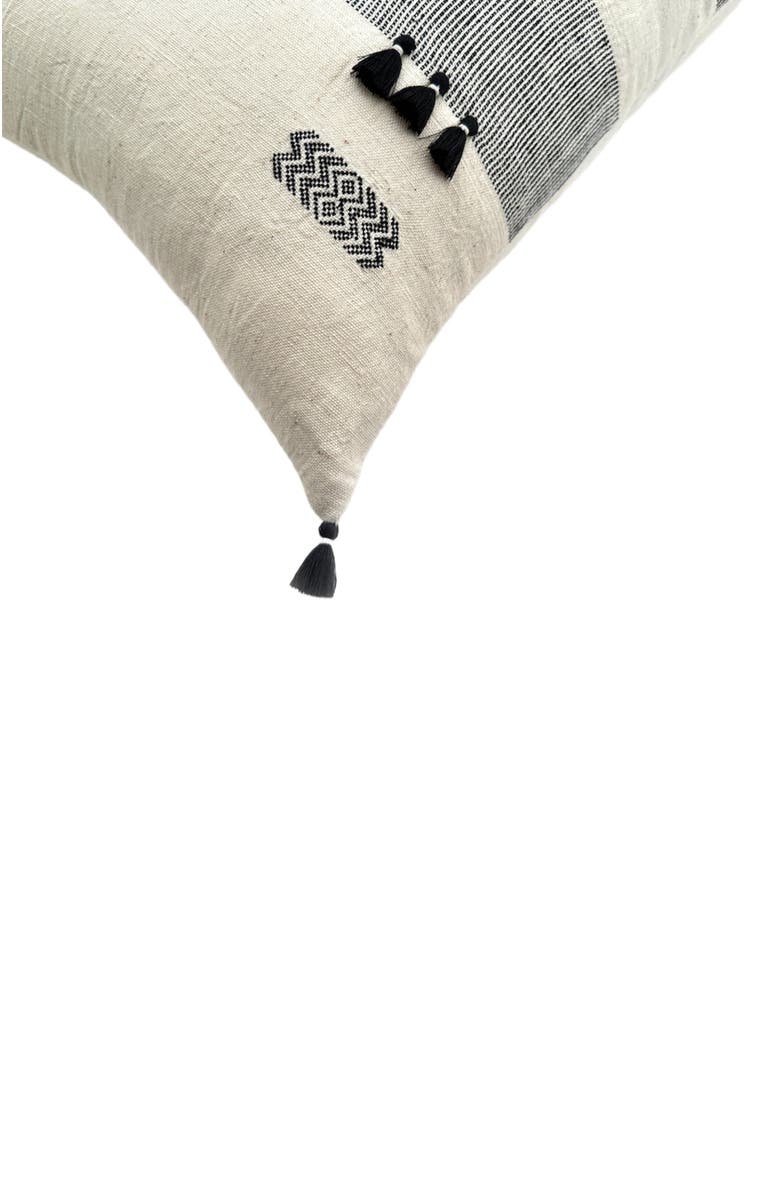 Nimmit Sti Handwoven Pillow - Cover Only, Alternate, color, Natural / Black