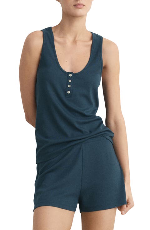 Rib Pajama Top