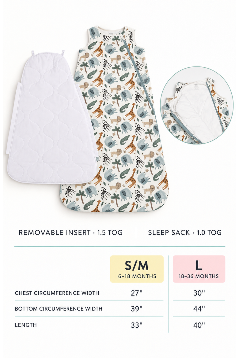 Organic Sleep Sack with Added Insert for All Seasons, Alternate, color, Pink Petals Floral