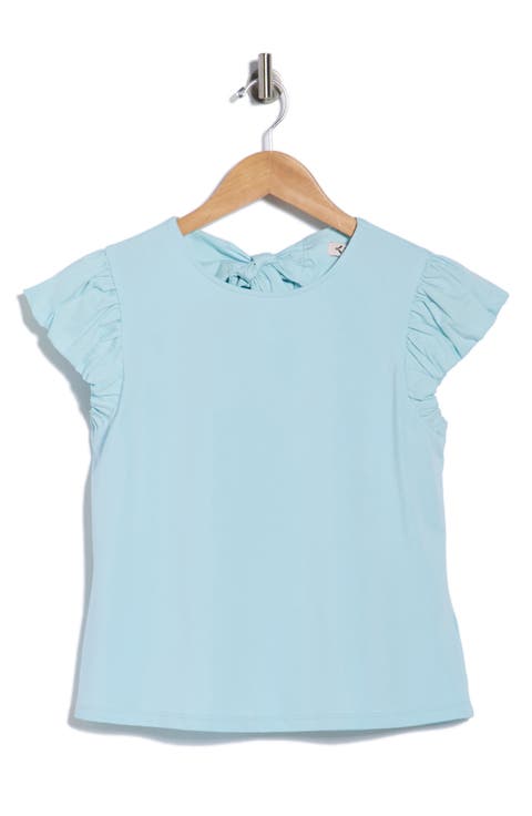 Ruffle Cap Sleeve T-Shirt