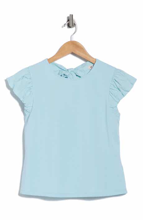 Nanette Lepore Ruffle Cap Sleeve T-Shirt