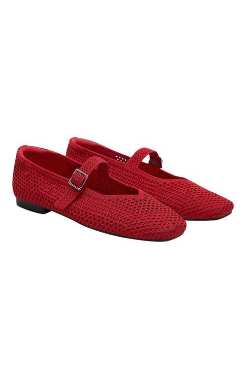 Vivaia Margot Mary-jane Square-toe Ballet Flats In Red