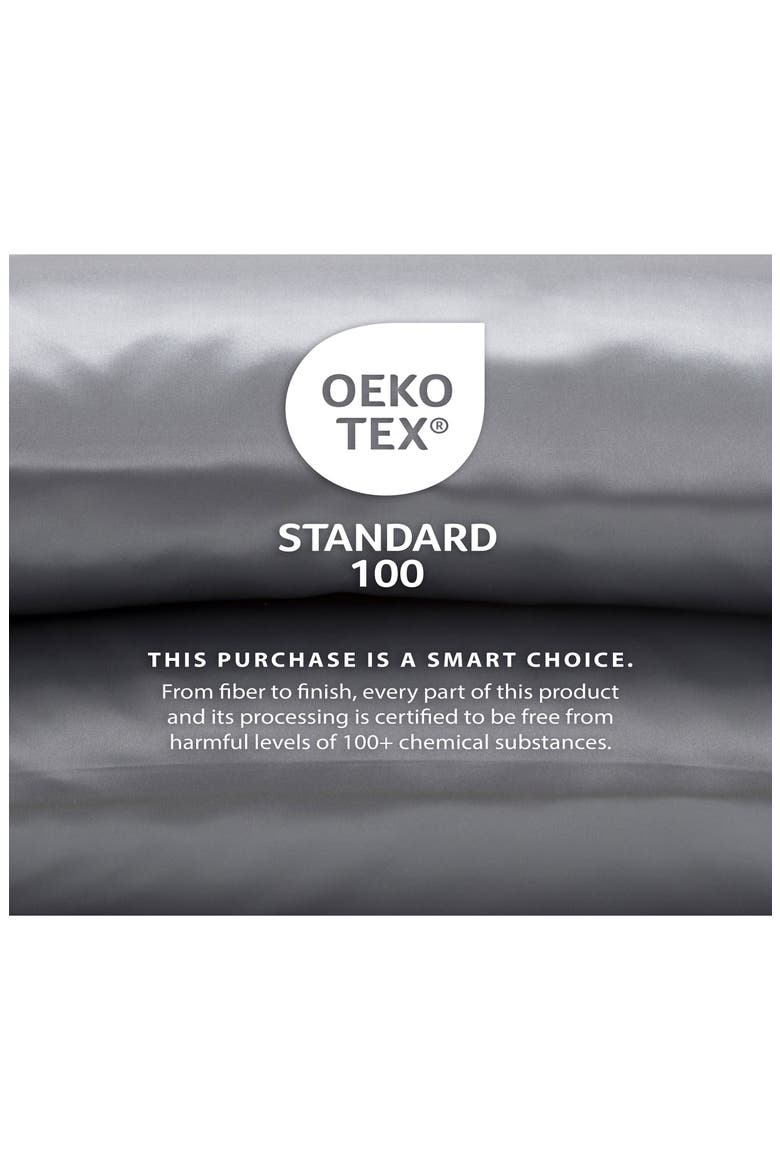 Elegance Satin Sheet Set, Alternate, color, SILVER