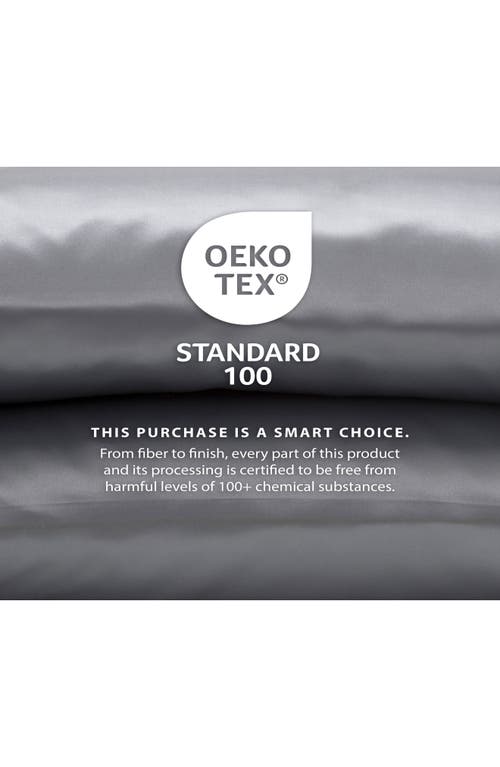 Martex Elegance Satin Sheet Set In Silver