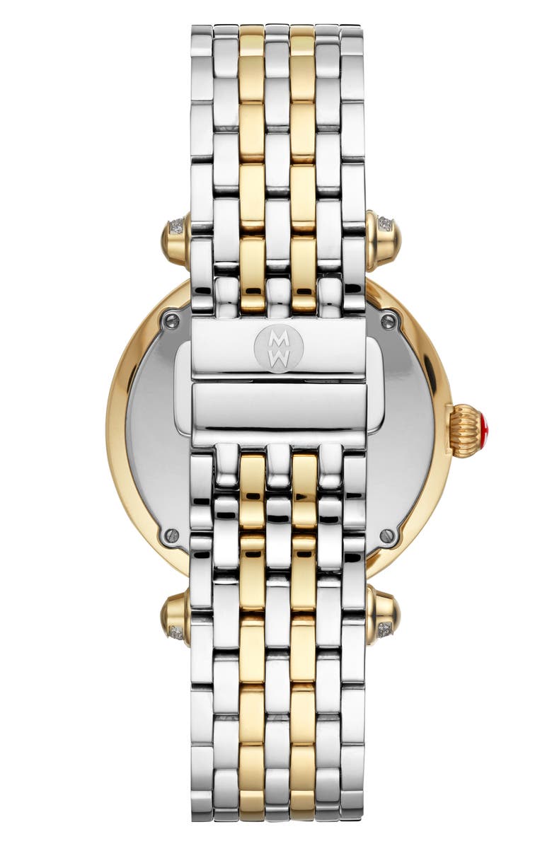 MICHELE Caber Diamond Bracelet Watch, 35mm, Alternate, color, 