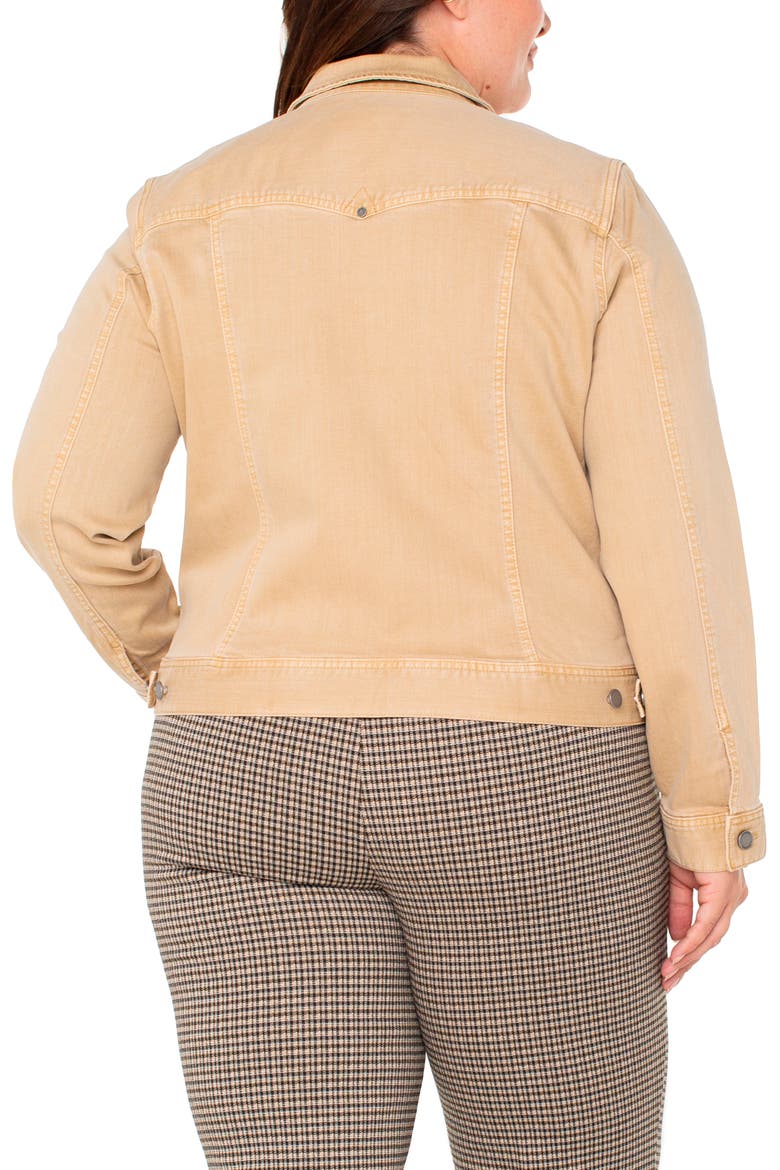 Classic Denim Jacket, Alternate, color, HAYSEED TAN