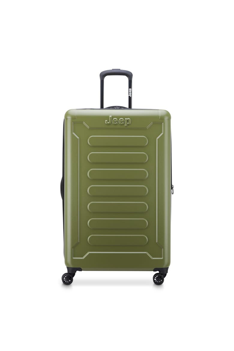 JH004C Checked-Large 28 Inch Hardside Expandable Luggage with Spinner Wheels, Main, color, Avocado