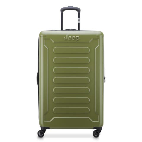 JH004C Checked-Large 28 Inch Hardside Expandable Luggage with Spinner Wheels