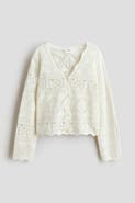 H&M Crochet-look Cardigan