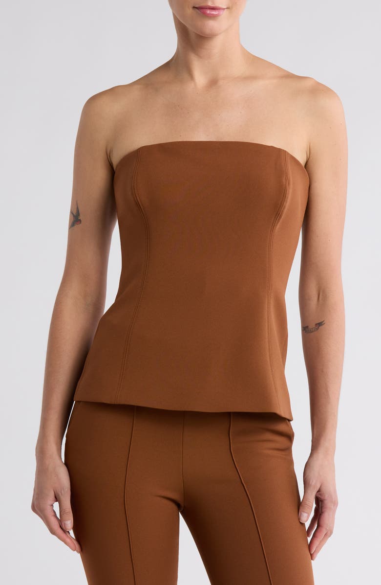 Veronica Beard Astrid Strapless Top, Main, color, 