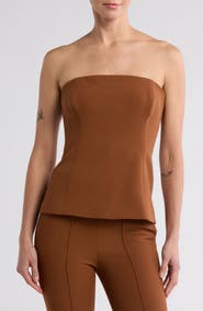 Veronica Beard Astrid Strapless Top