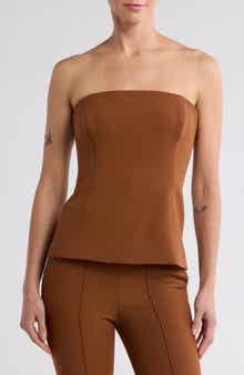 Veronica Beard Astrid Strapless Top
