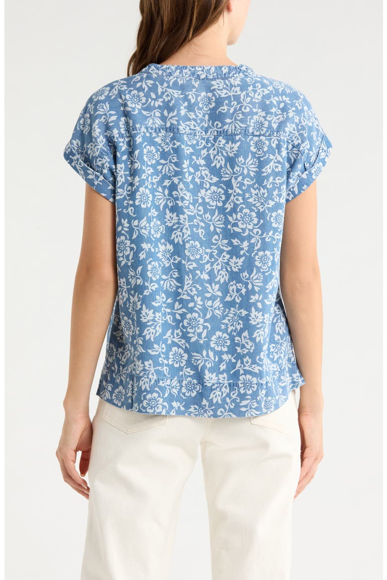 Bahia Blooms Top, Alternate, color, MEDIUM INDIGO WASH
