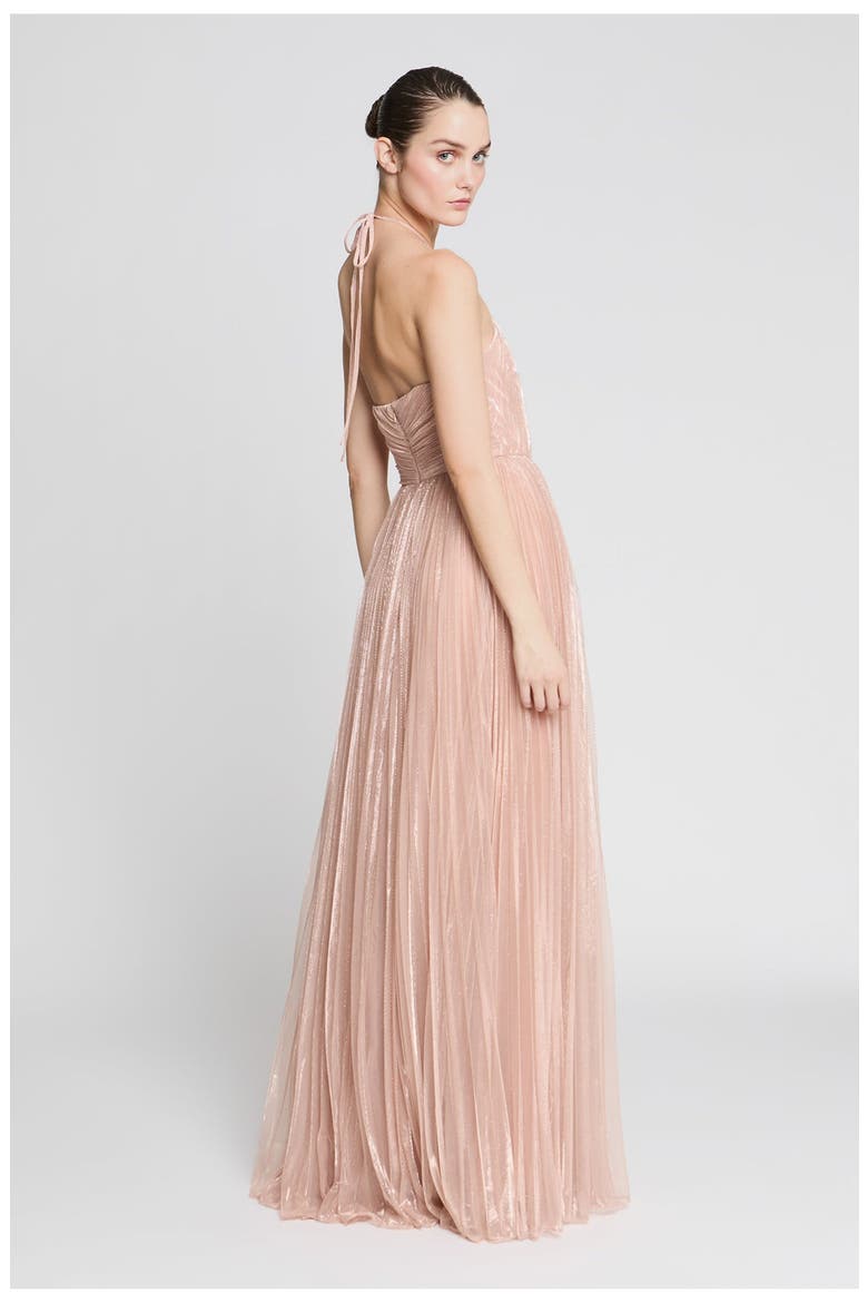 Marisol Lurex Gown, Alternate, color, Quartz