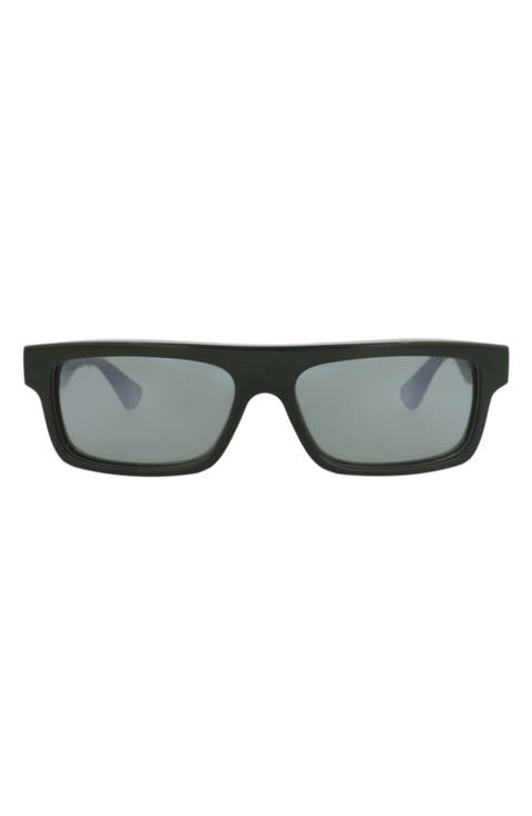 54mm Gradient Rectangular Sunglasses