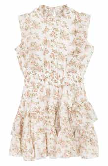 Rare Editions Kids' Yuryu Floral Chiffon Dress
