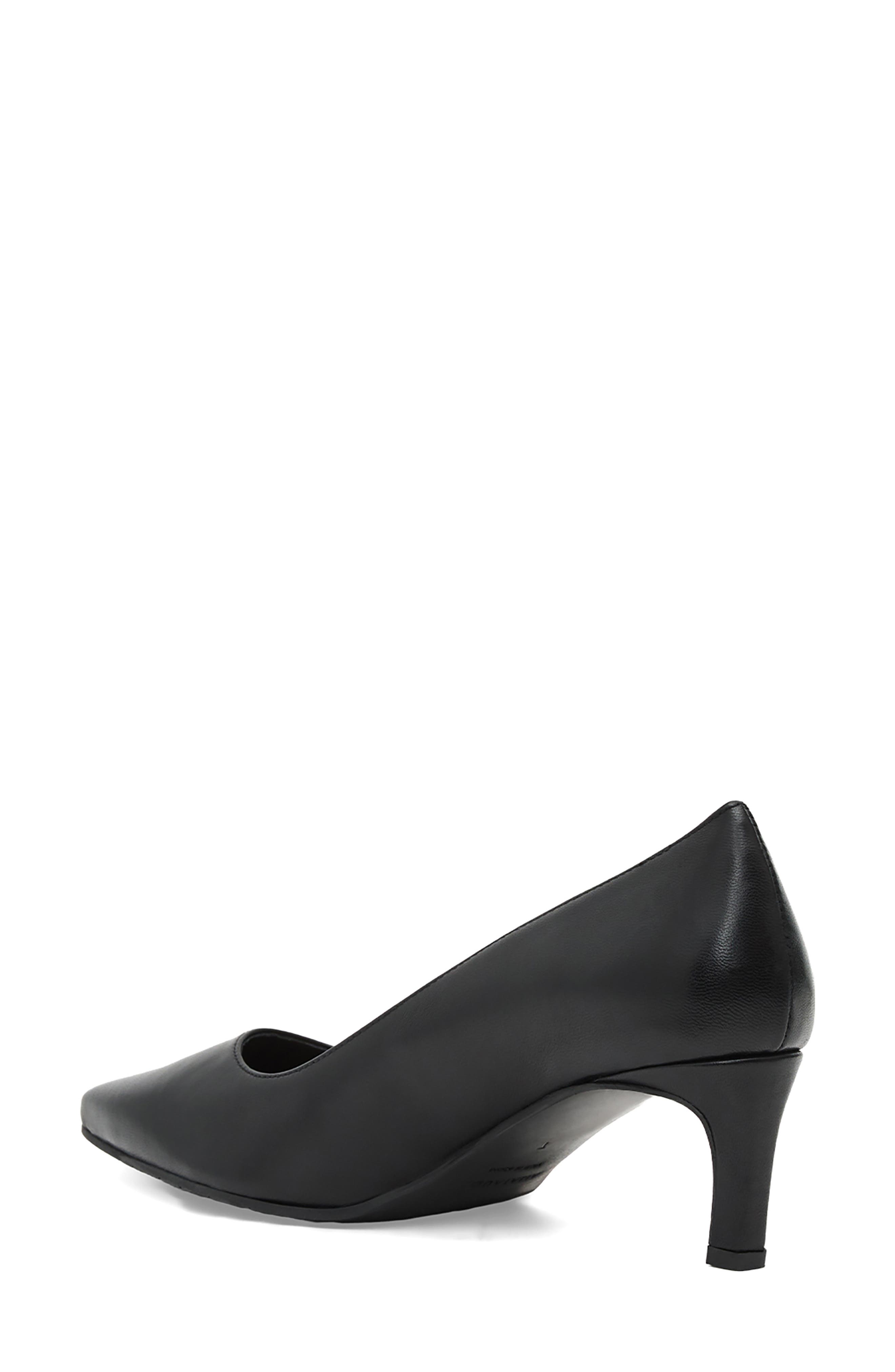 Chloe Waterproof Kitten Heel Pump, Alternate, color, BLACK LEATHER