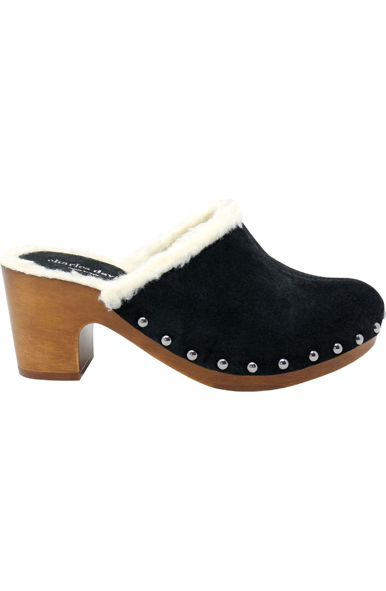 Charles David Livid Faux Shearling Clog, Alternate, color,