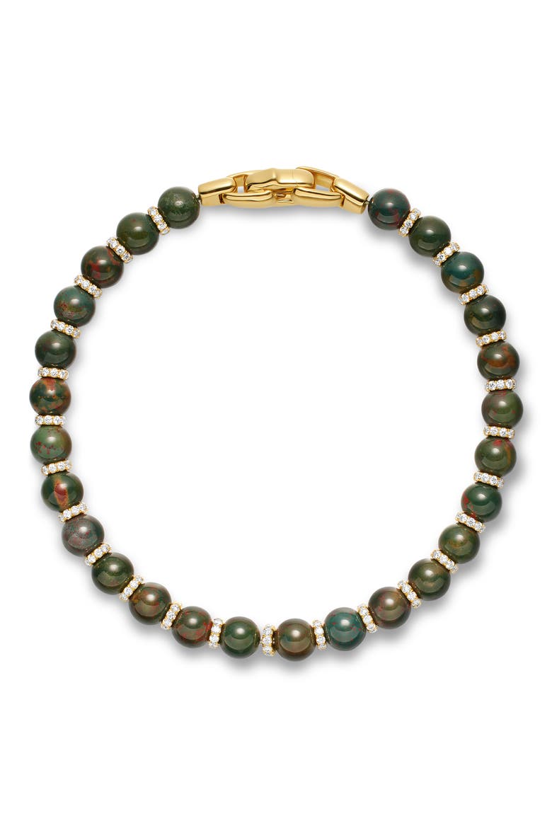 Men's Spiritual Beads Bracelet, 8mm, Alternate, color, BLOODSTONE