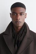 COS Suede Triangle Scarf