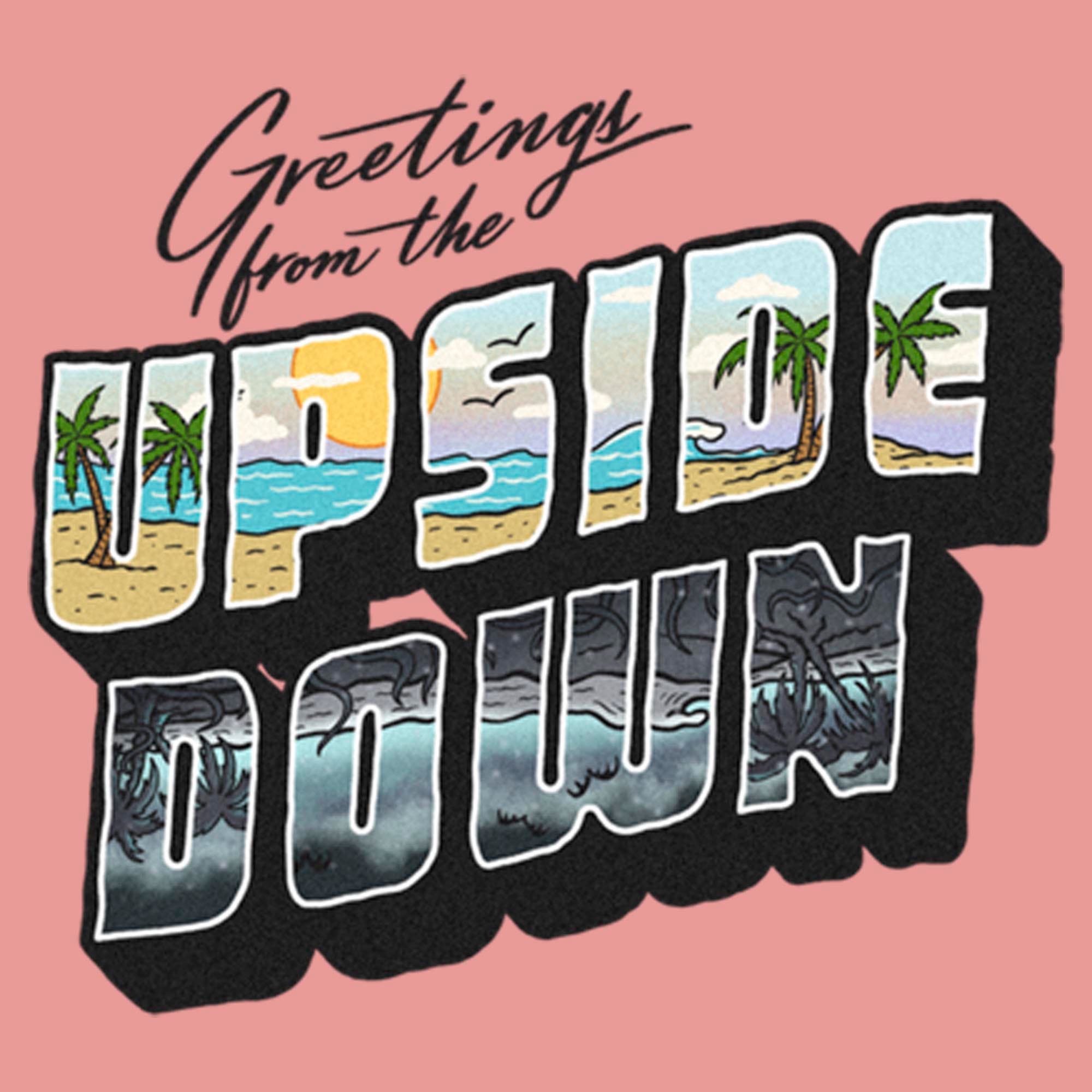 Stranger Things Netflix Junior's Tropical Upside Down Greetings Long ...