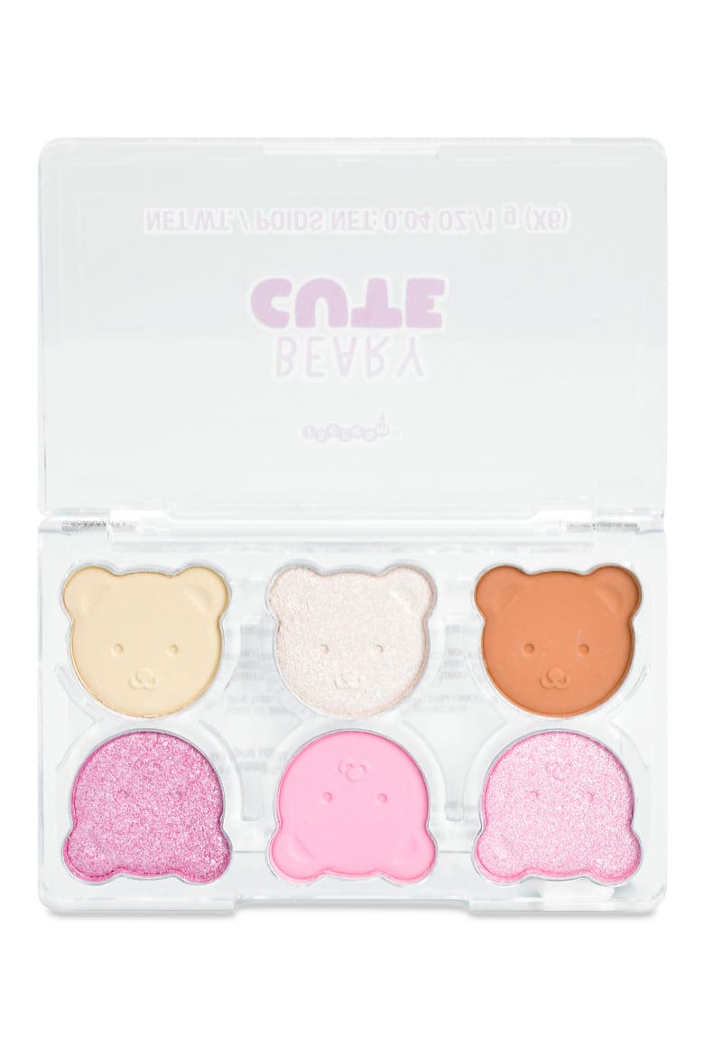 Kids' Beary Cute Eyeshadow Palette, Alternate, color, PINK MULTI