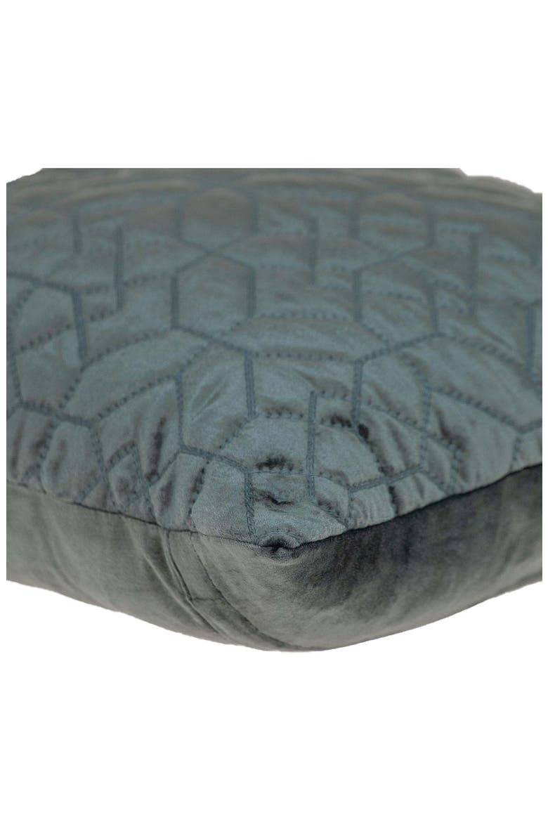 Sora Quilted Throw Pillow, Alternate, color, CHARCOAL